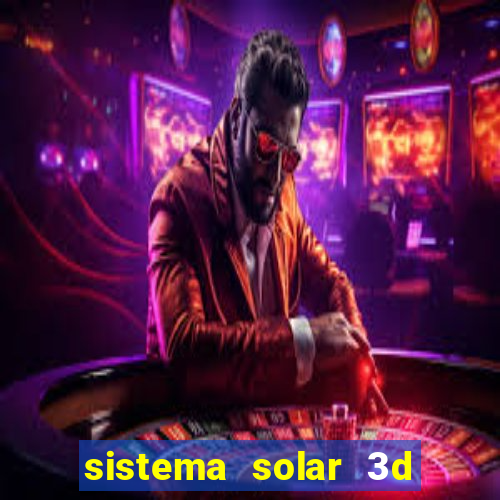 sistema solar 3d em movimento